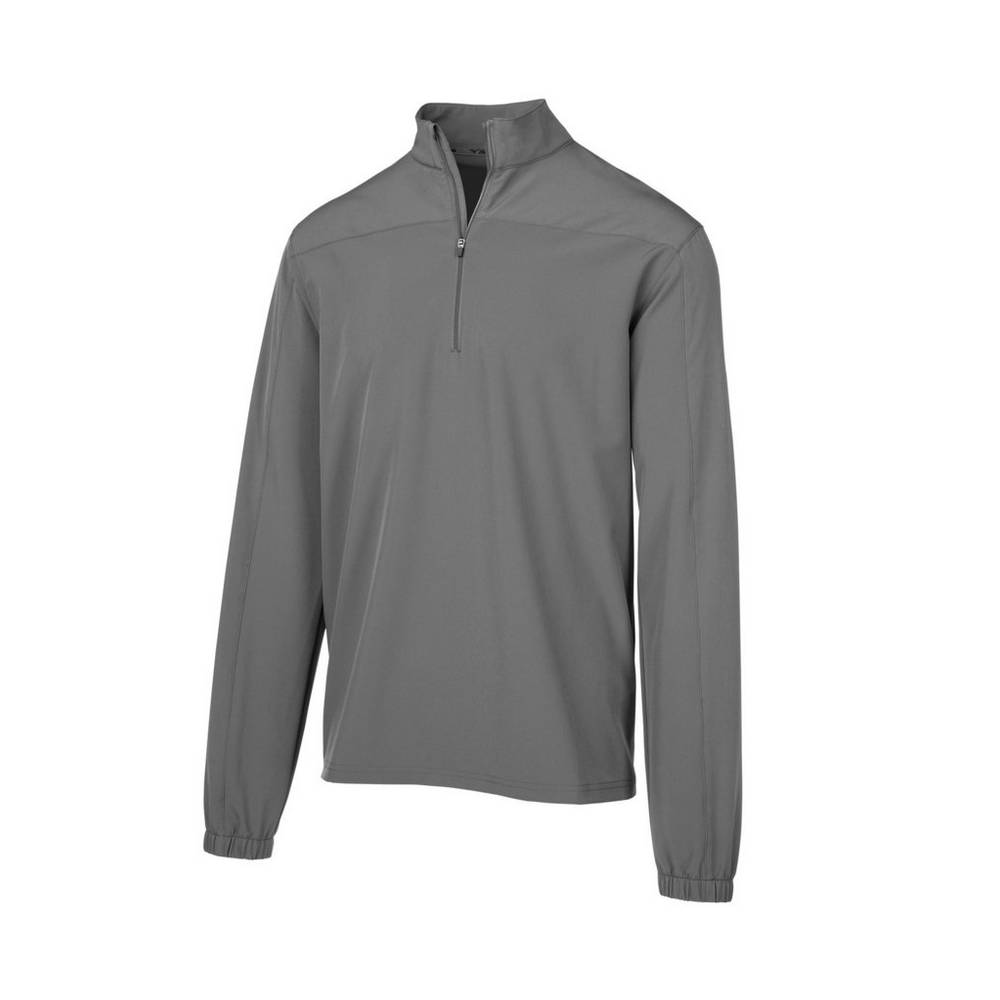 Mizuno Men's Comp Long Sleeve Batting Jacket Grey (350780-TCZ)